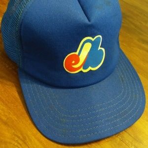 Vintage Montreal Expos Trucker Hat Snapback